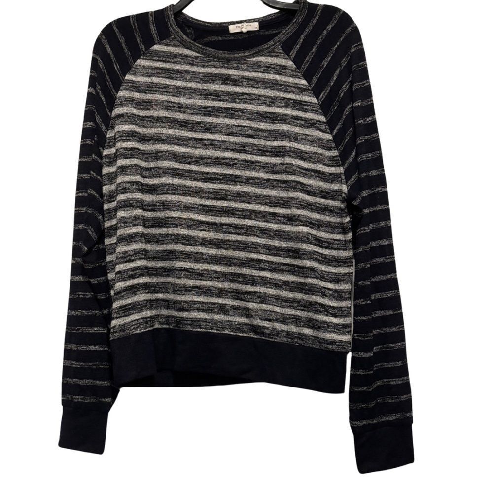 Rag & Bone The Knit Striped Pullover in Heather Stripe - Picture 4 of 11